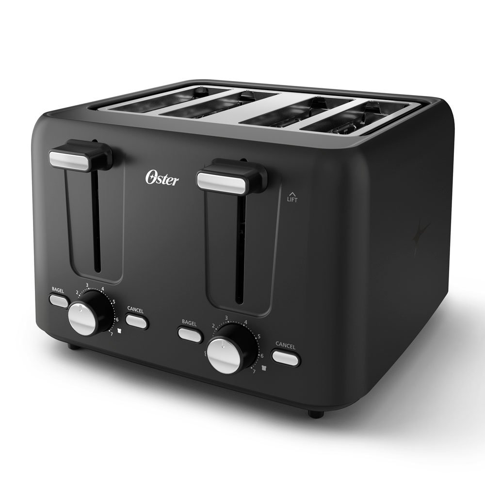 Oster® 4-Slice Toaster with Bagel and Reheat Settings and Extra-Wide Slots