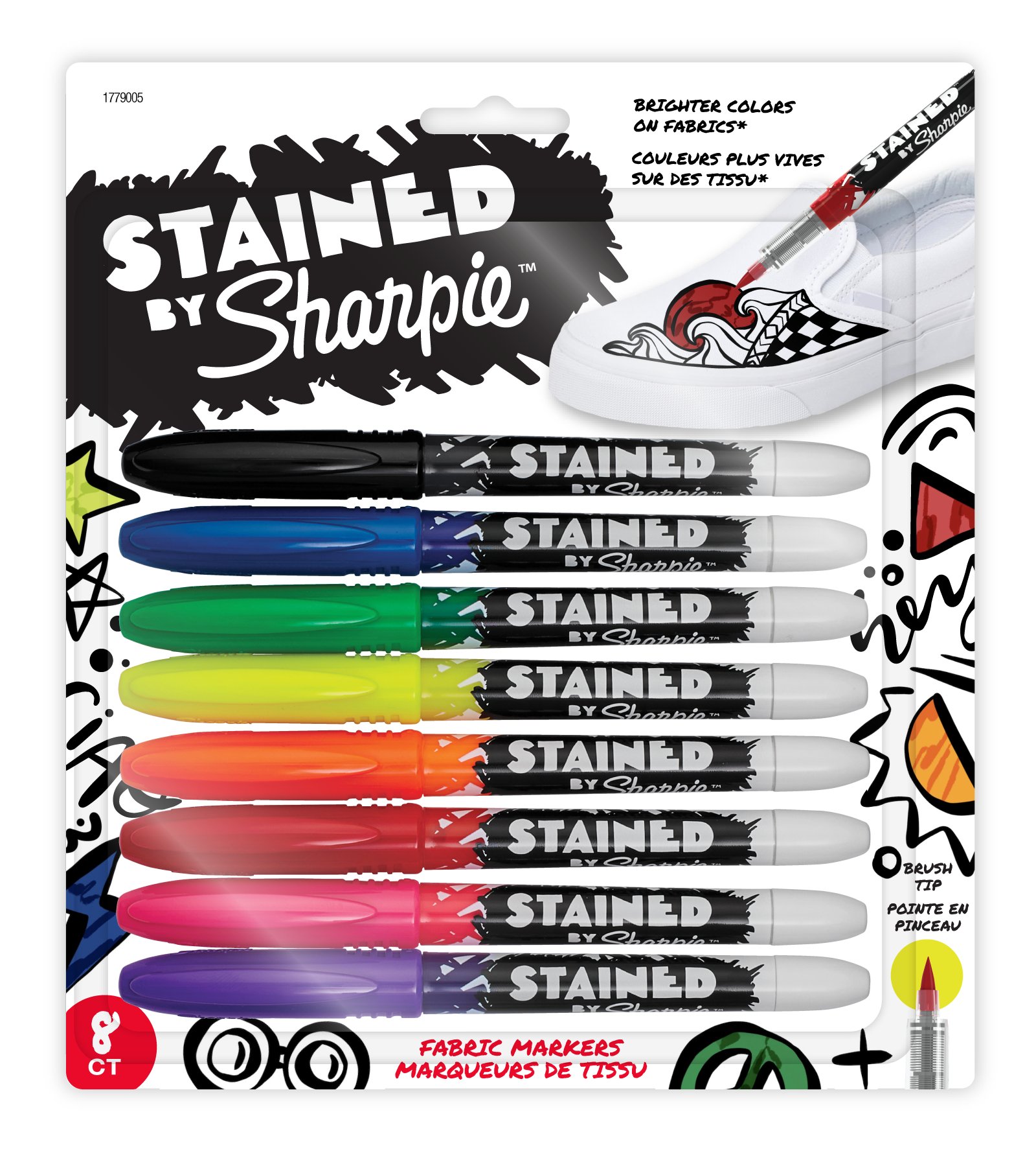 Sharpie Permanent Markers, Brush Tip