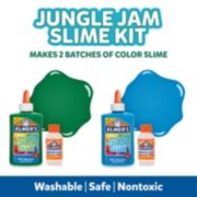 jungle jame slime kit, makes 2 batches of color slime, washable, safe, nontoxic image number 4