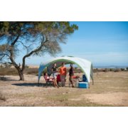 Camp shelter with assorted camp products image number 10