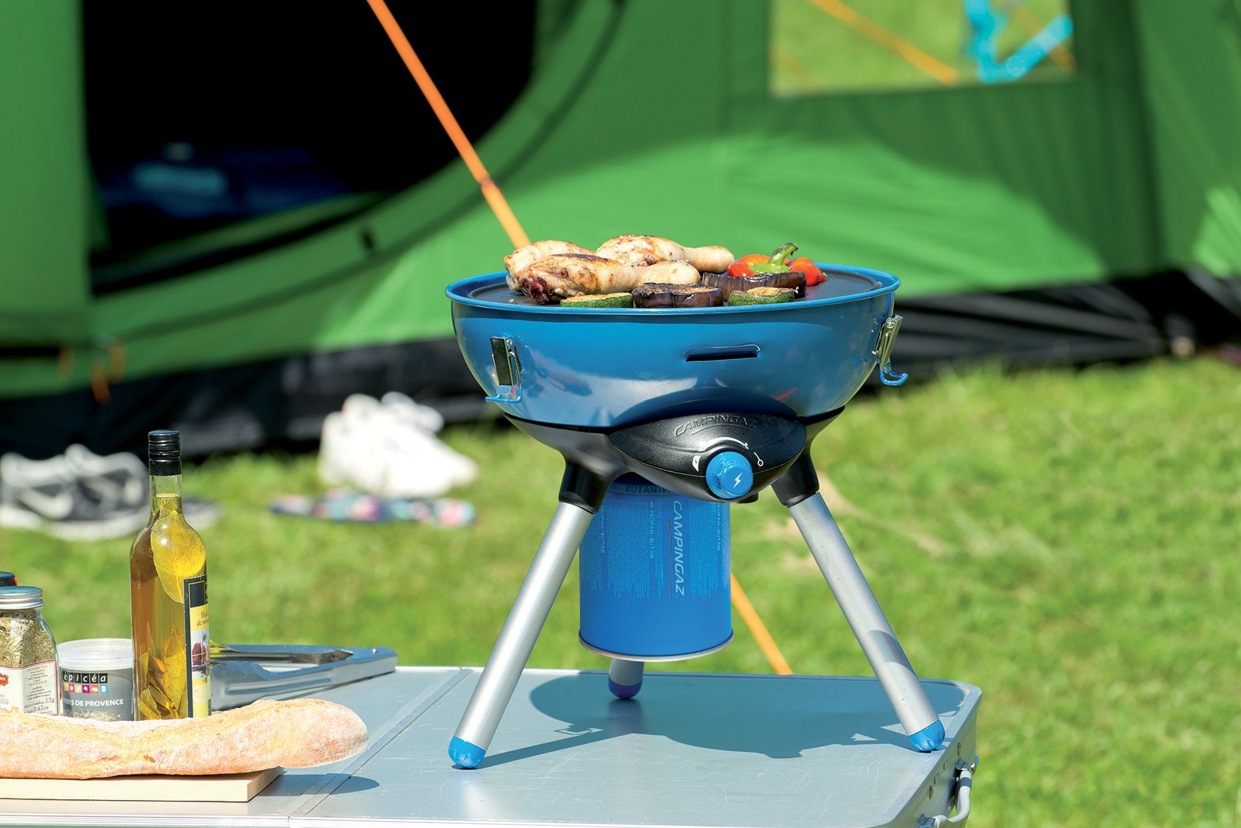 Réchaud camping 1 feu Party Grill sur cartouche CAMPINGAZ