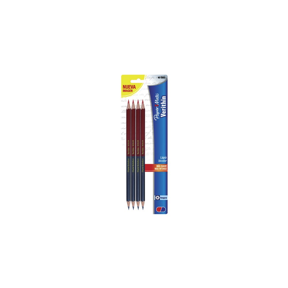 Lapiz Bicolor Azul / Rojo Papermate Mirado Verithin #748 – CIPAC – Diseño  de Oficinas
