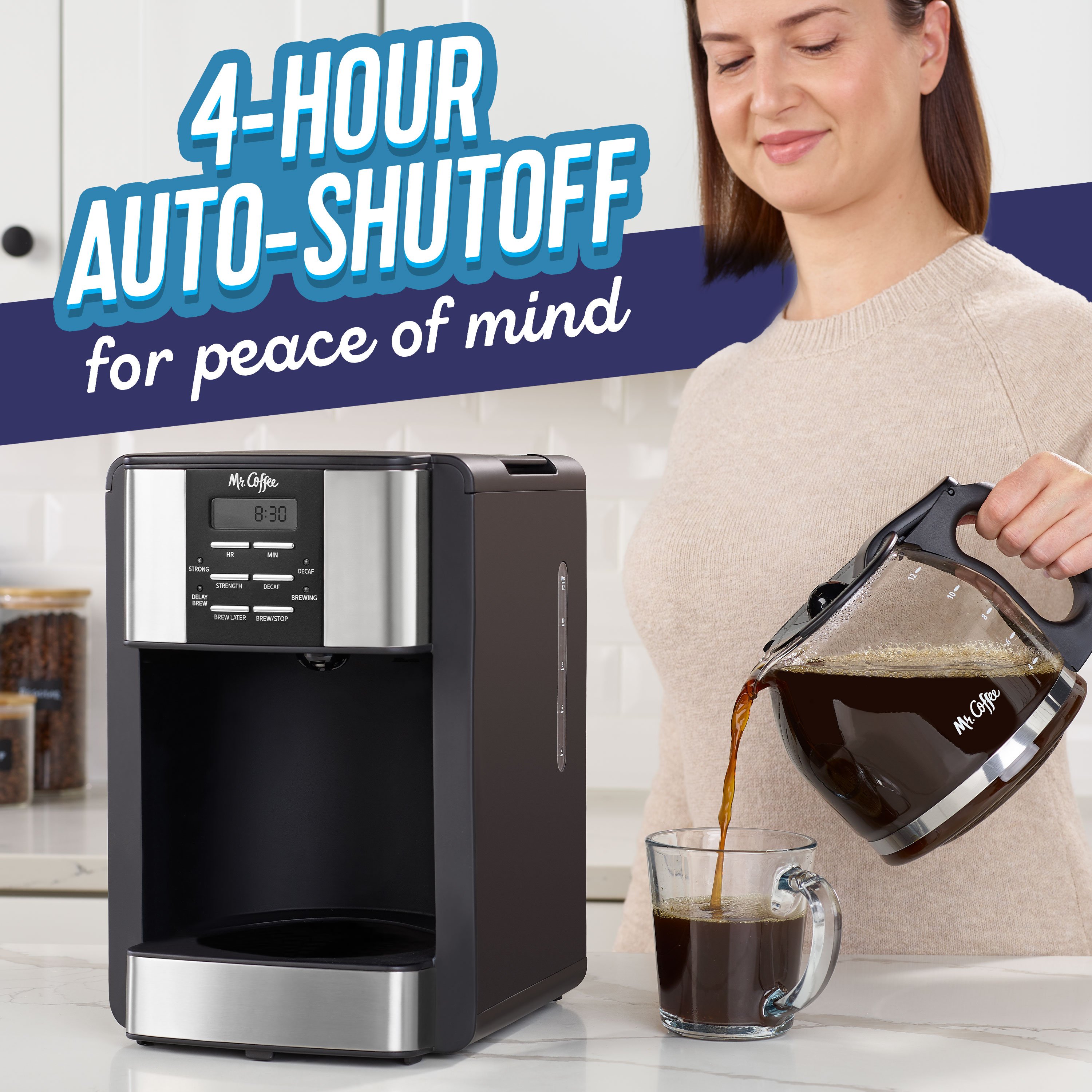 Mr. Coffee® 12-Cup Programmable Coffee Maker with Automatic Cleaning Cycle