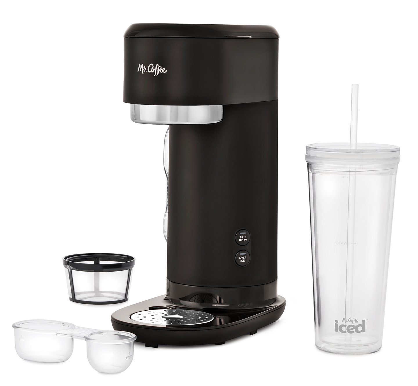 Coffee Iced Coffee Maker with Reusable Tumbler and Coffee Filter White NEW Mr 