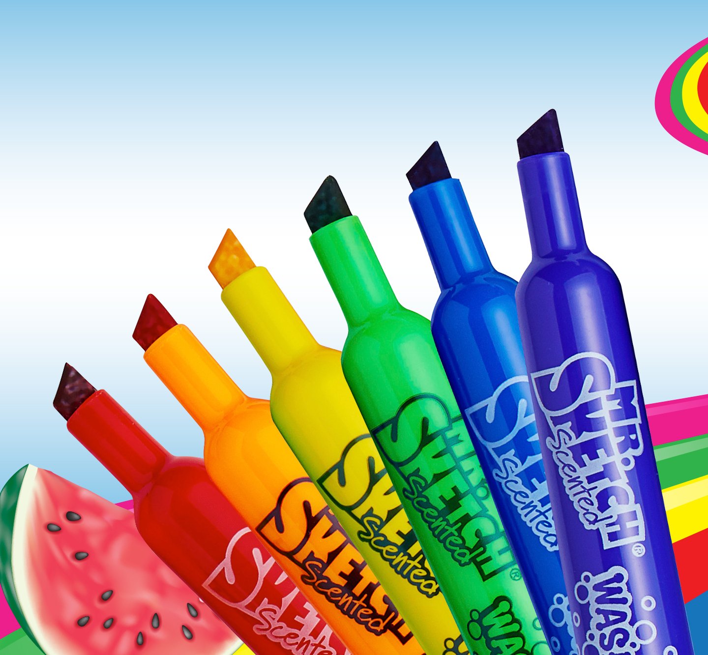 6 PK Mr. Sketch Scented Twistable Gel Crayons Assorted Colors IN