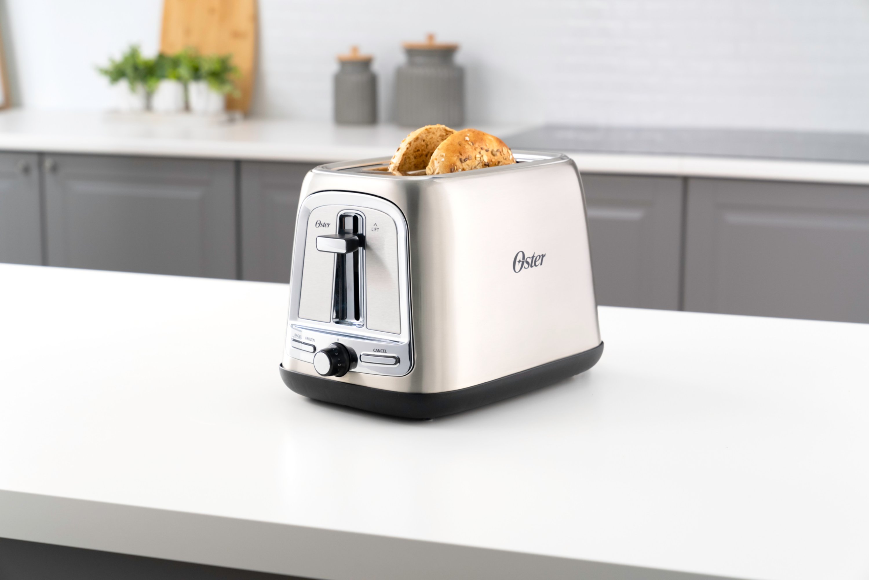 Oster 2 Slice Toaster with Advanced Toast Technology Stainless