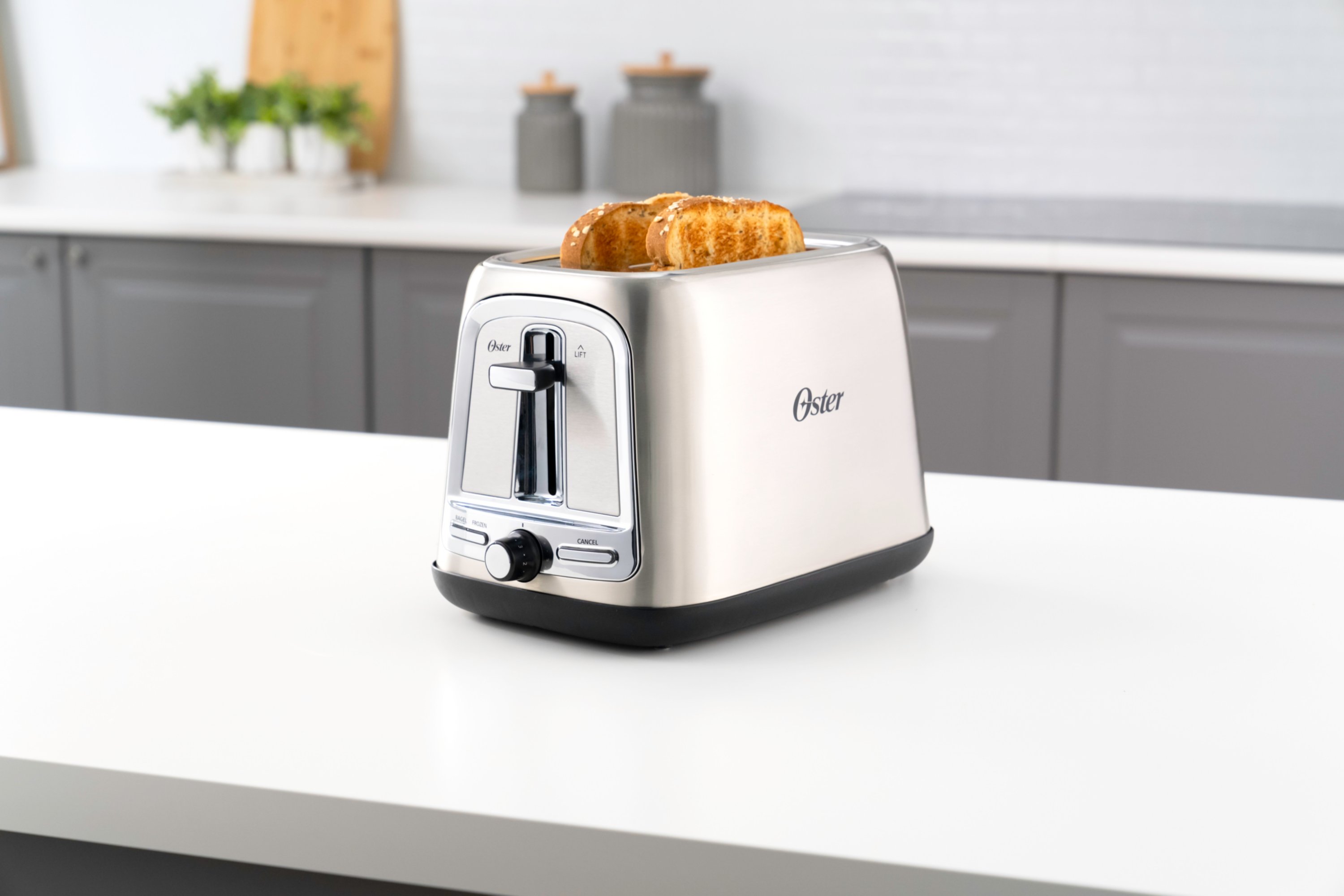 Oster 2 Slice Toaster with Advanced Toast Technology Stainless