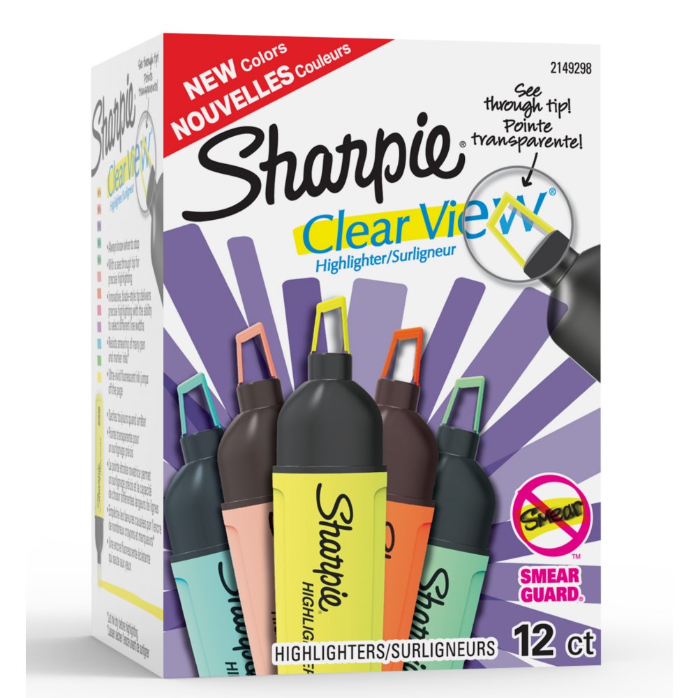 Sharpie Clear View Highlighters Tryout 