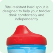 bite resistant hard spout is designed to help your toddler drink comfortably image number 3