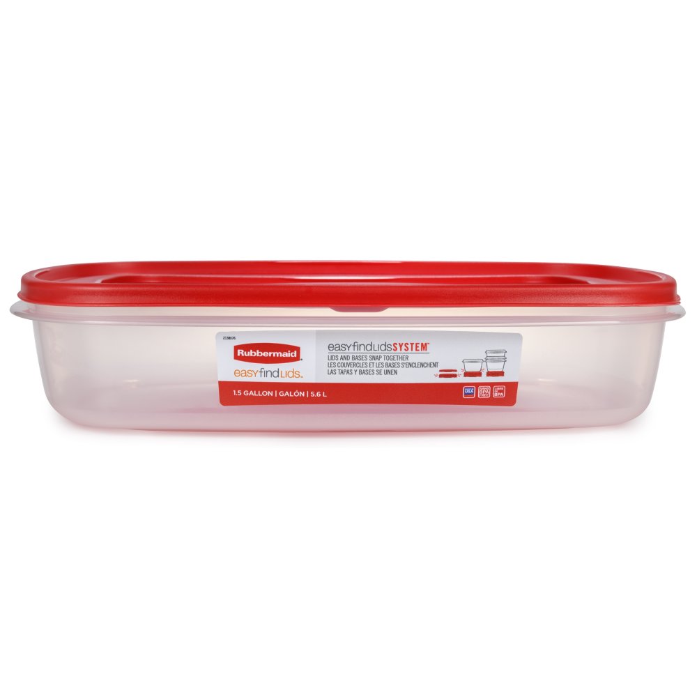 Rubbermaid Easy Find Lids 5 C. Clear Round Food Storage Container - Melaco  Sisters Hardware