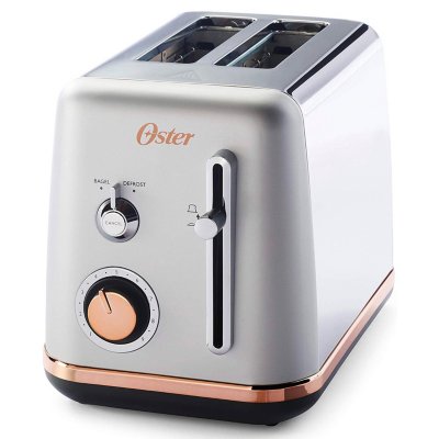 Best Buy: Oster 4-Slice Extra-Wide-Slot Toaster Black/Stainless-Steel 6318