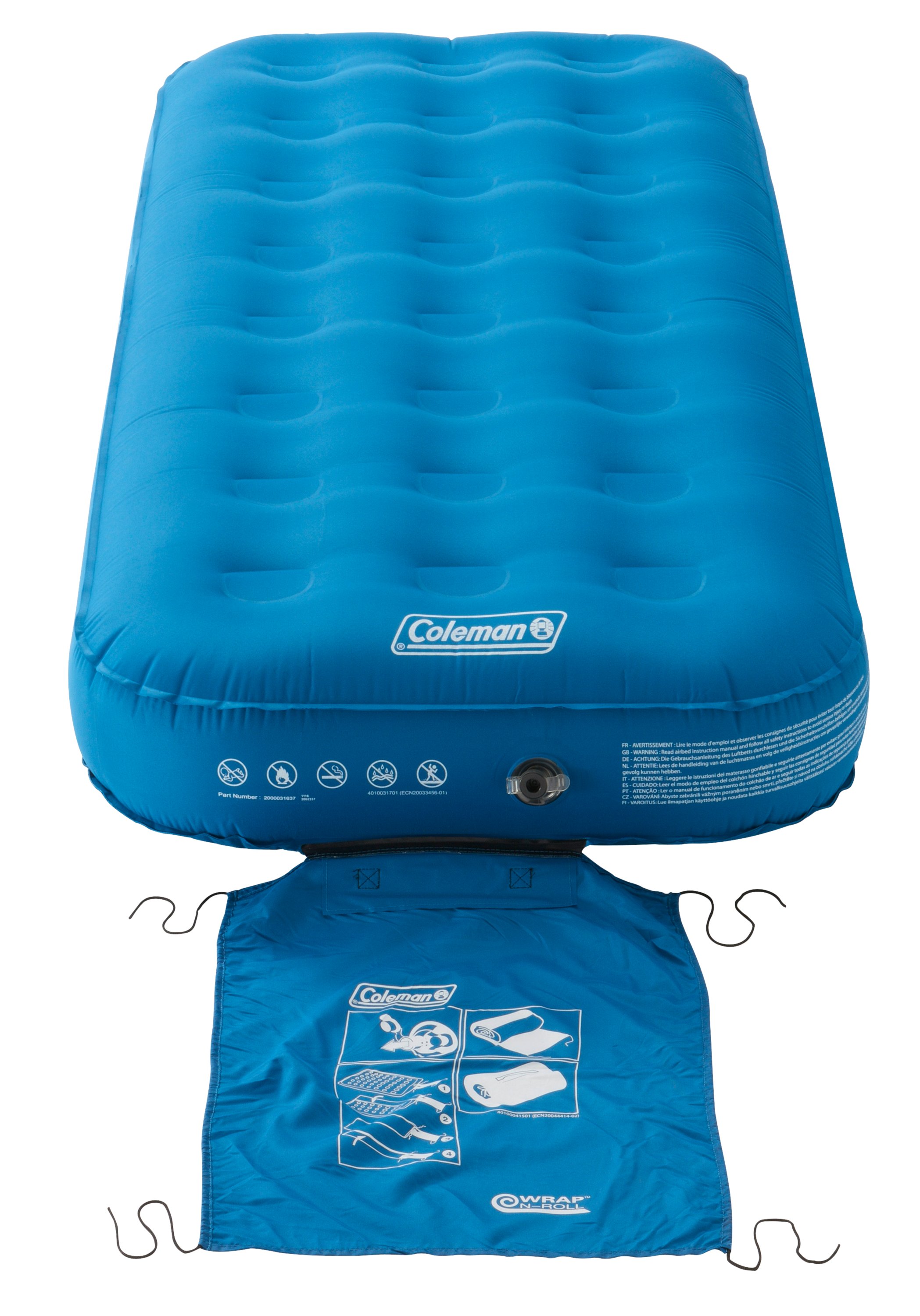 Coleman wrap and roll air mattress hotsell