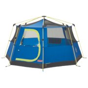 blue tent assembled with door closed front view image number 4