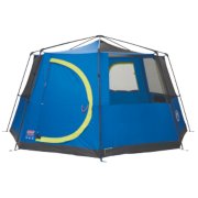 blue octagon tent assembled front view image number 3