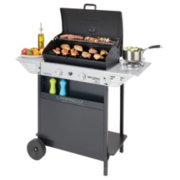 expert series barbecue grill in use front side angle image number 2