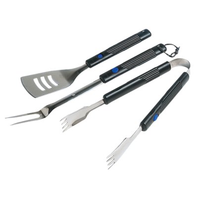 205821 - BBQ ACCY UTENSIL KIT EXTENDIBLE X3PCS
