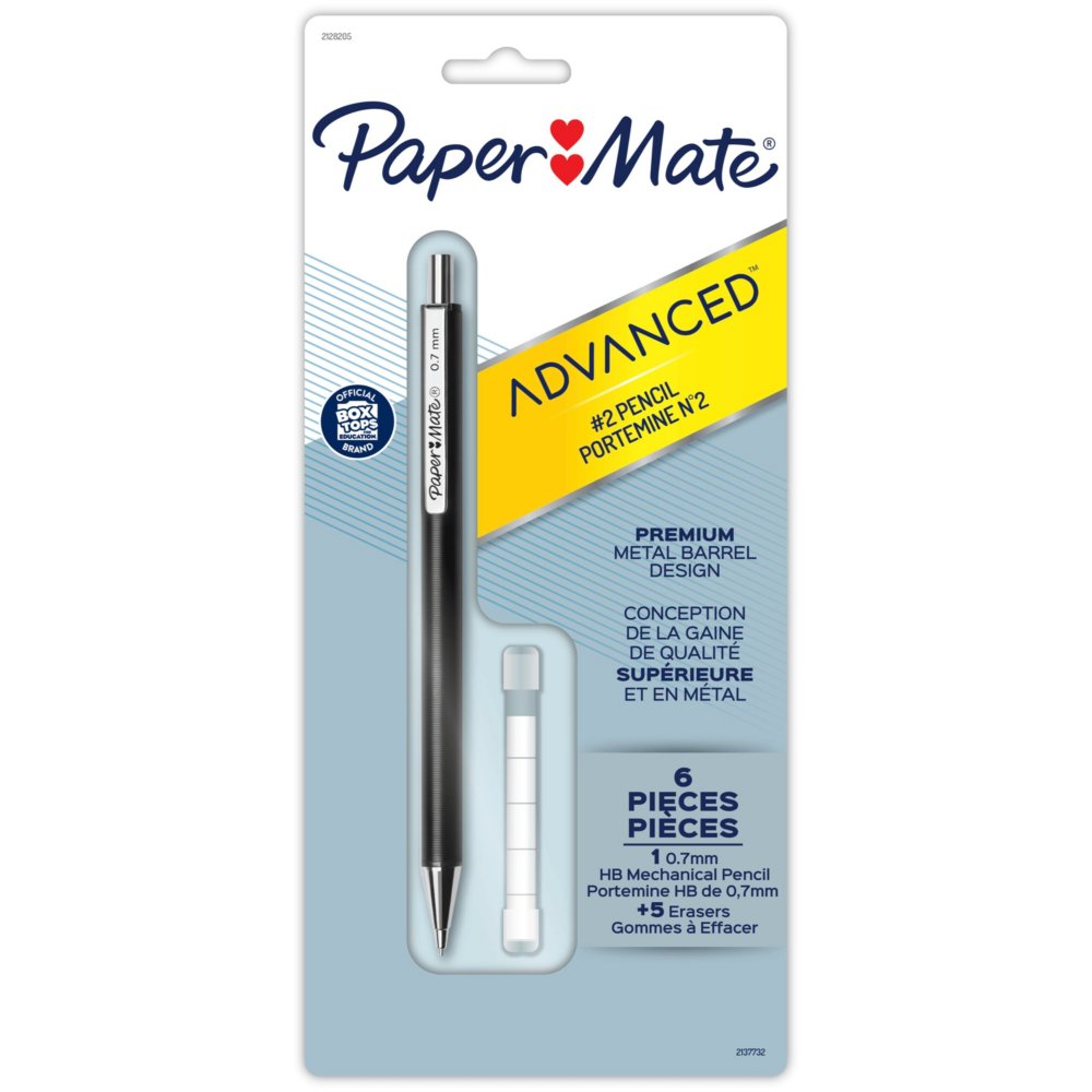 flexible Llamarada bolsillo Paper Mate Advanced Mechanical Pencils, 0.7mm, #2 lead | Papermate