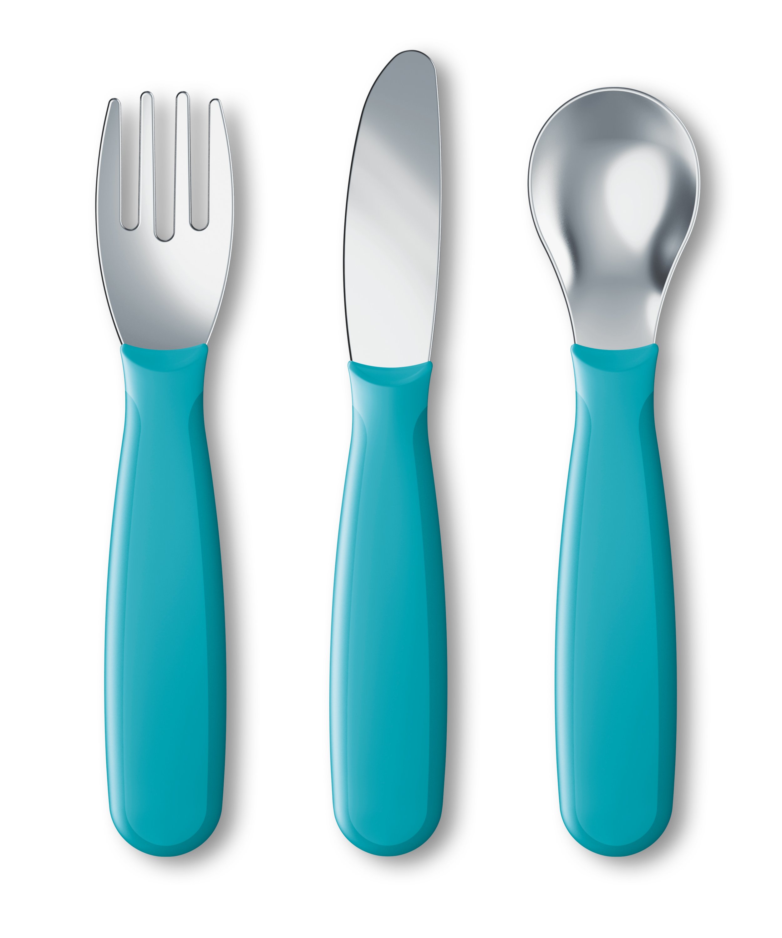 Blue Plastic Fork & Spoon Cutlery Set - 16 Ct.