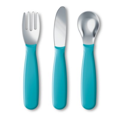Kiddy Cutlery Fork, Knife, and Spoon Set