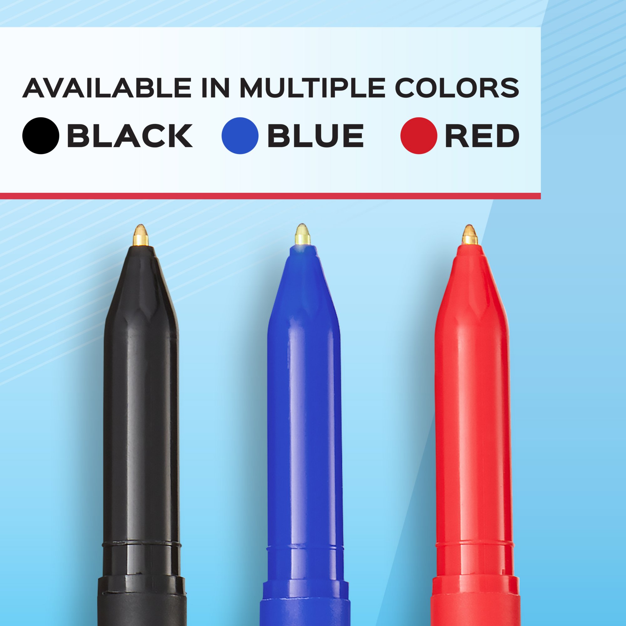Papermate Ballpoint Pens, Medium Point (1.0mm) — Pack of 11, Black Ink,  Model# 2078058