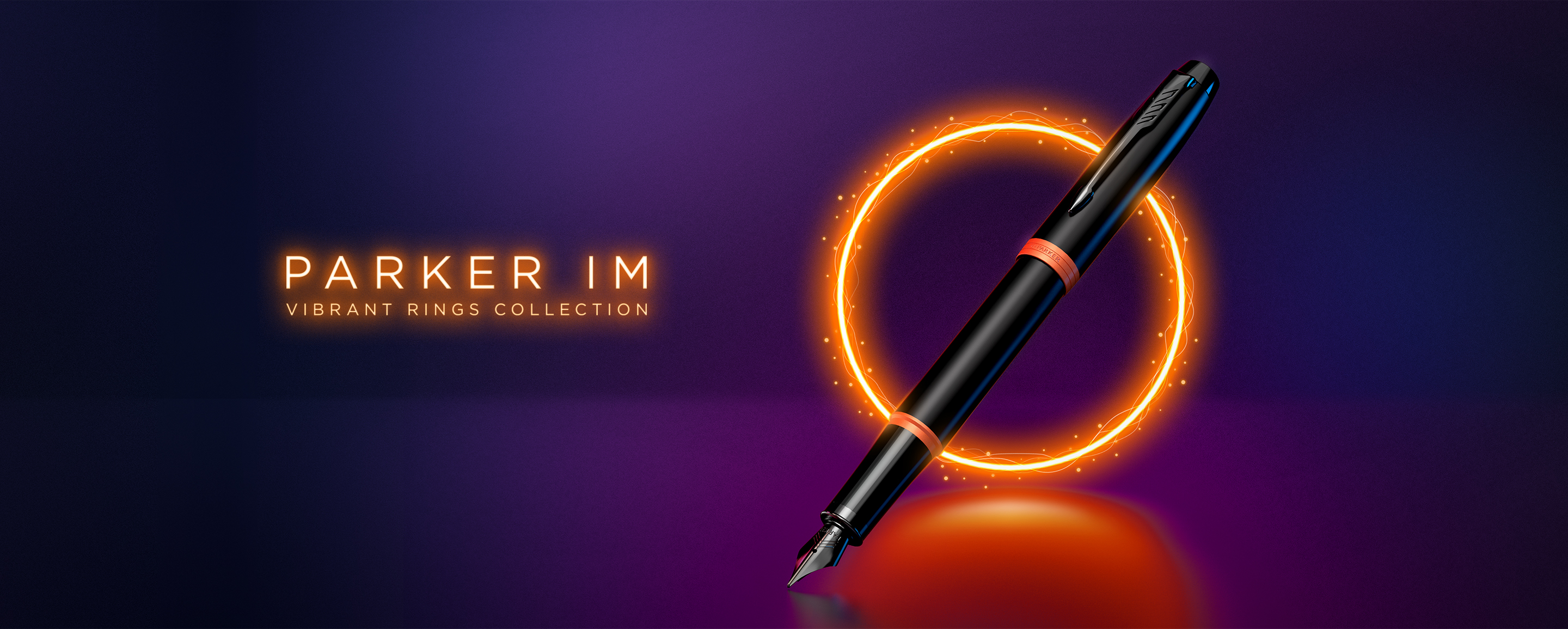 Orange pen from the vibrant rings collection