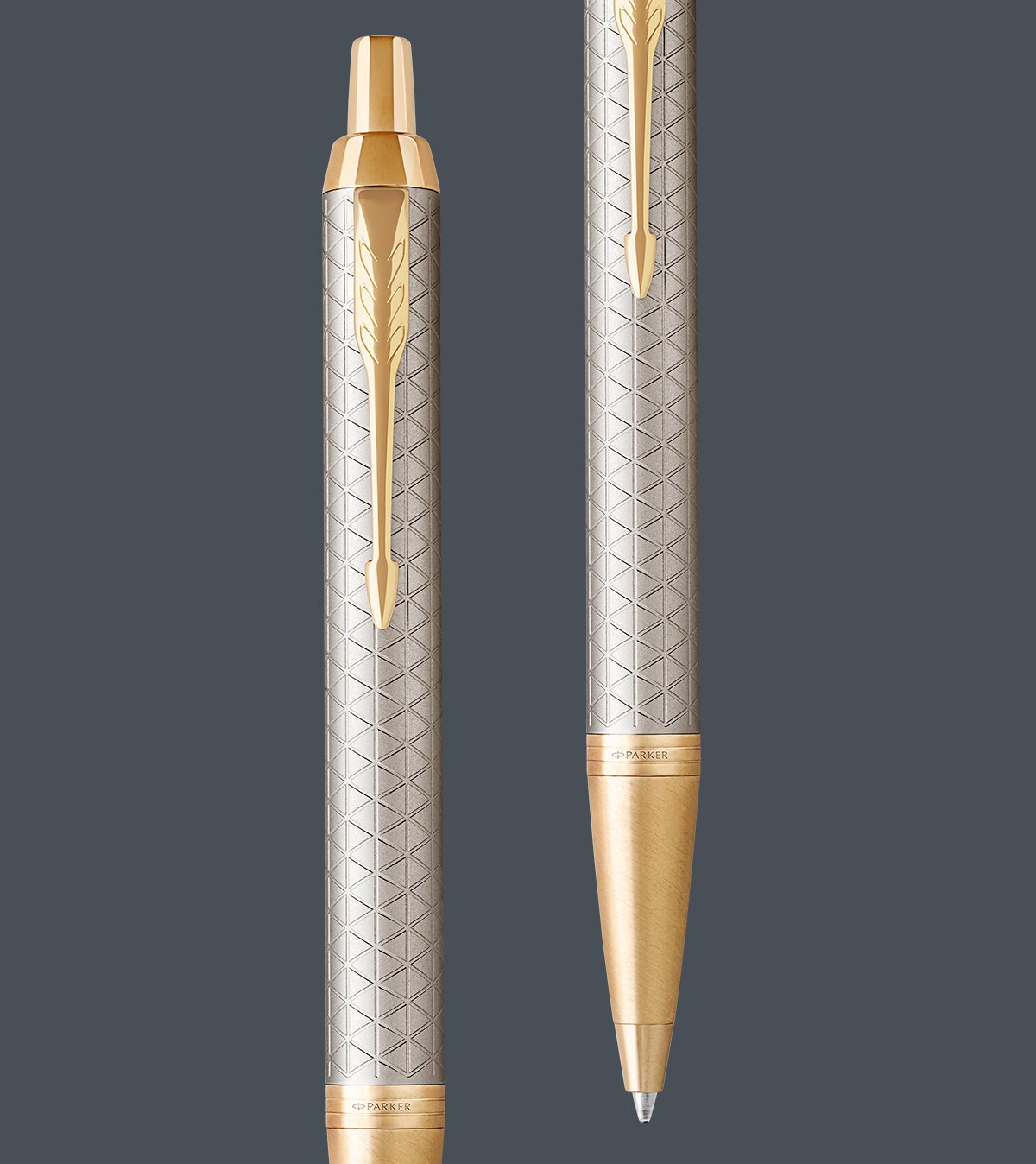 Penna a Sfera Parker Mod. IM Special Edition Polar Grey  BallpointPersonalizzabile - Banfi