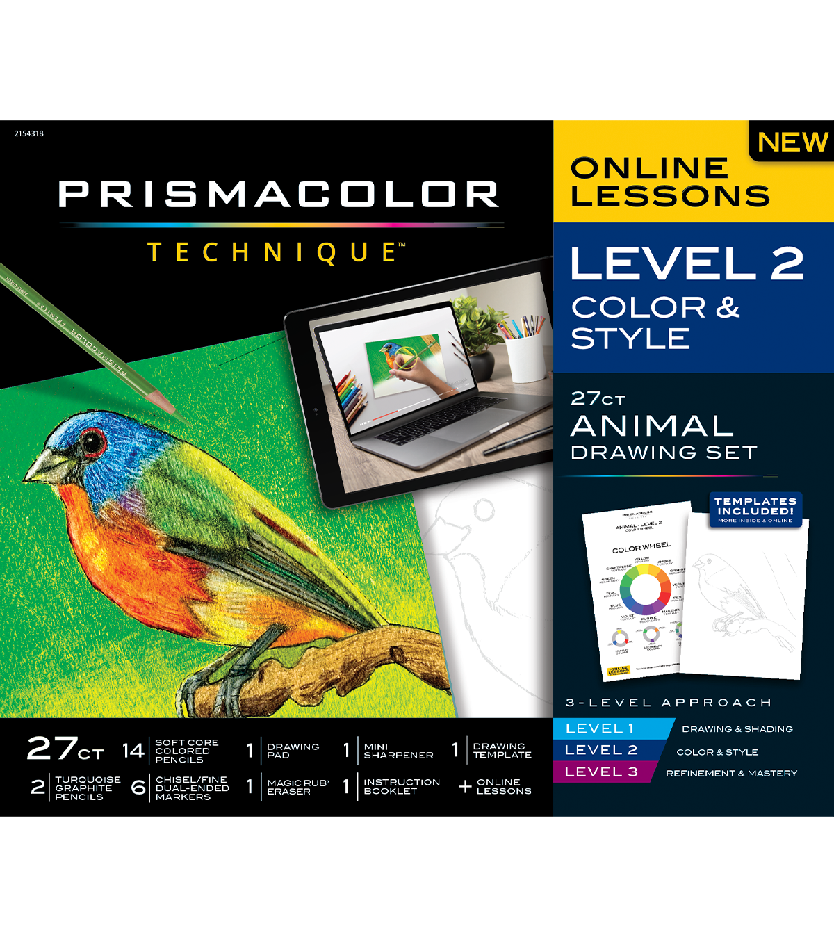 New Prismacolor Technique Level 2 Color & Style 27 Piece Set