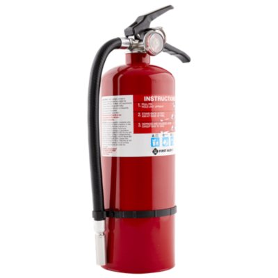 Rechargeable Heavy Duty Plus Fire Extinguisher UL rated 3-A:40-B:C (Red)