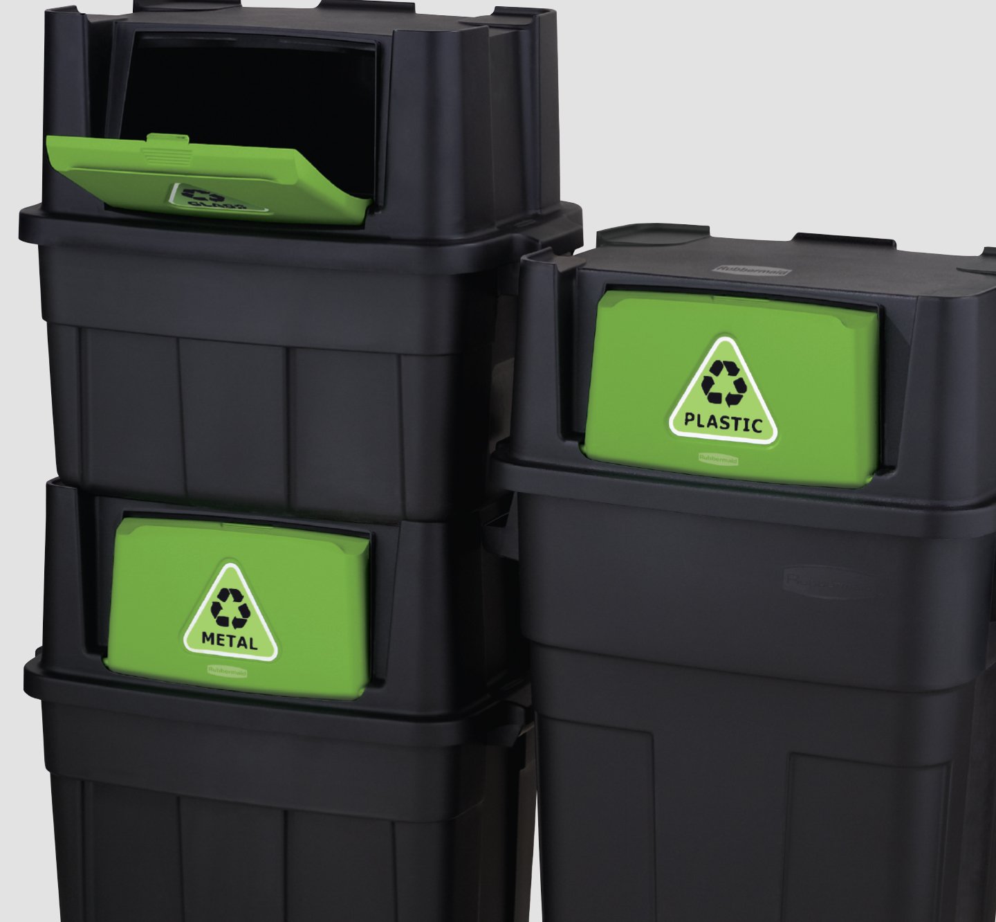 stackable recycling bins