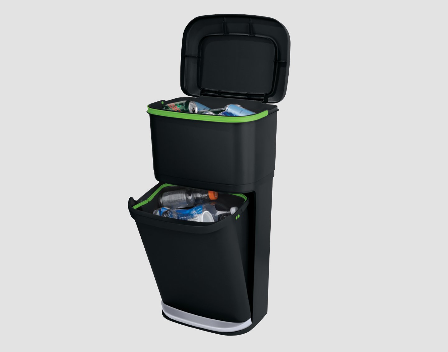 Household Trash Can Stackable Sorting Garbage Bin Recycling Bin