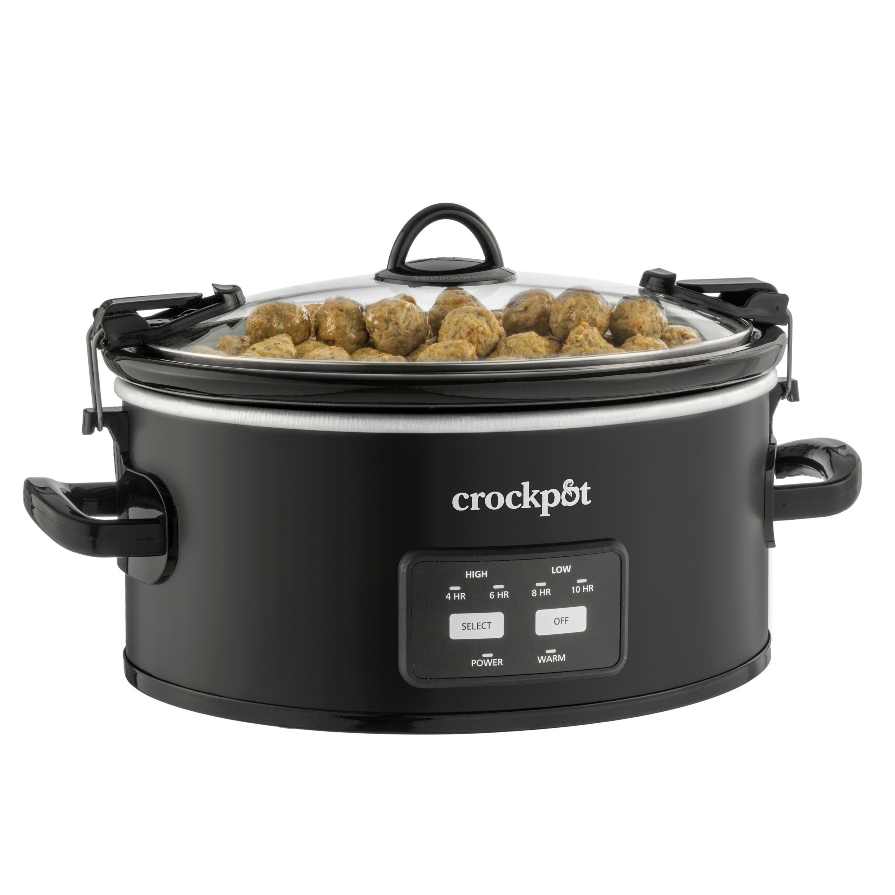 Crockpot Portable 6 Quart Slow Cooker with Locking Lid and Digital