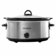 Crock-pot - 6-Quart Manual Slow Cooker - Black Stainless Steel