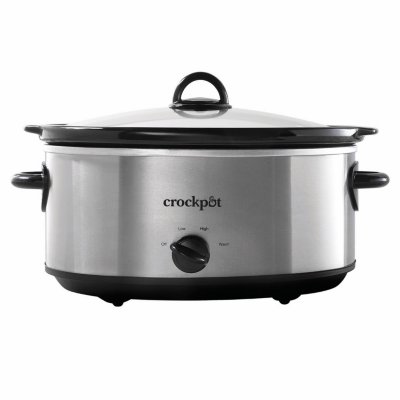 Crockpot™ 7-Quart Slow Cooker, Manual, Stainless Steel