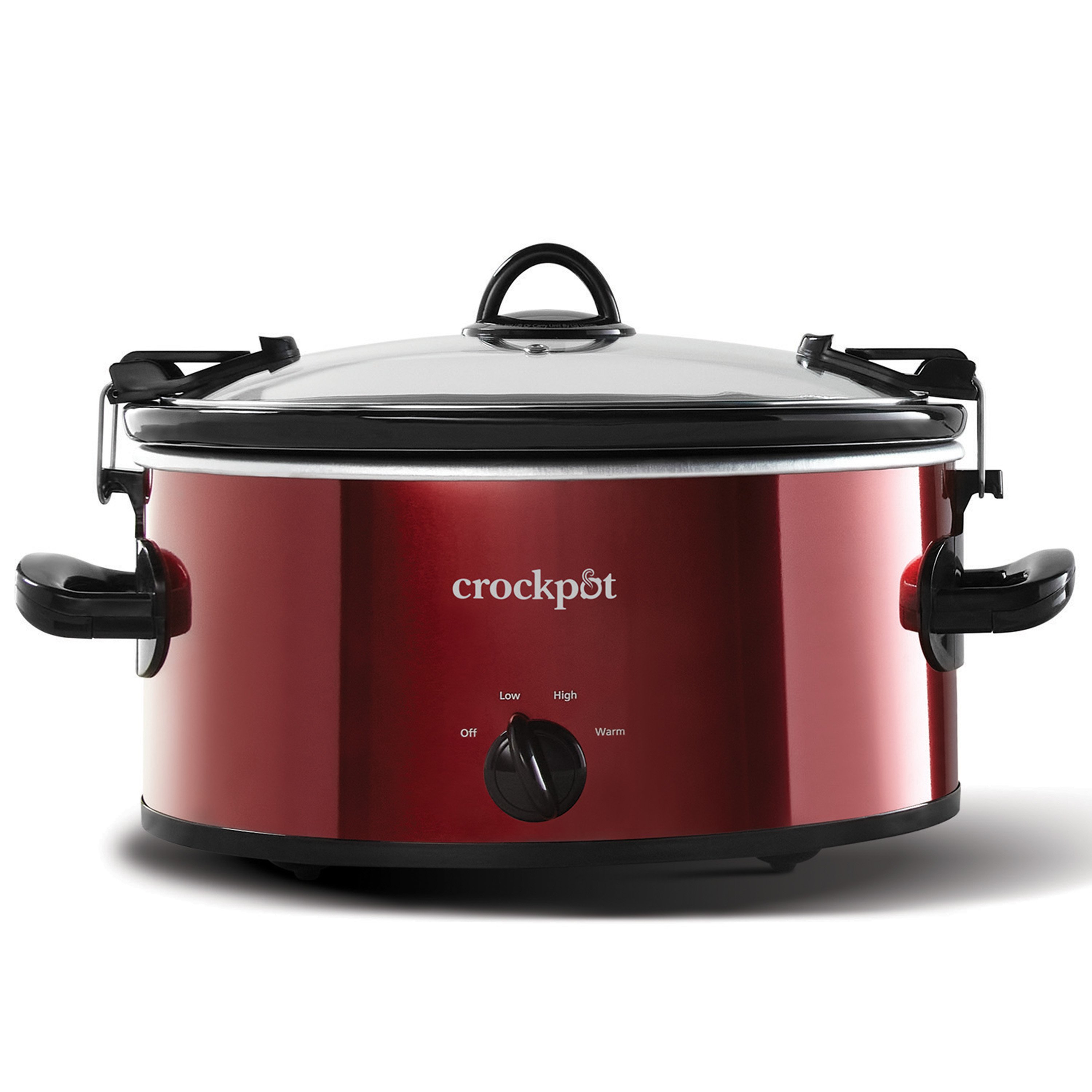 Crock-Pot 6 Quart Slow Cooker Red with Travel Strap