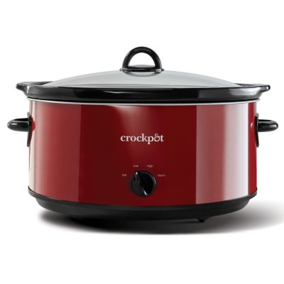 Crock-Pot&reg; Manual 8-Quart Slow Cooker, Red Polished