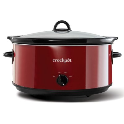 Red 8 quart Crock-pot SCV800-R Express Crock Slow Cooker 