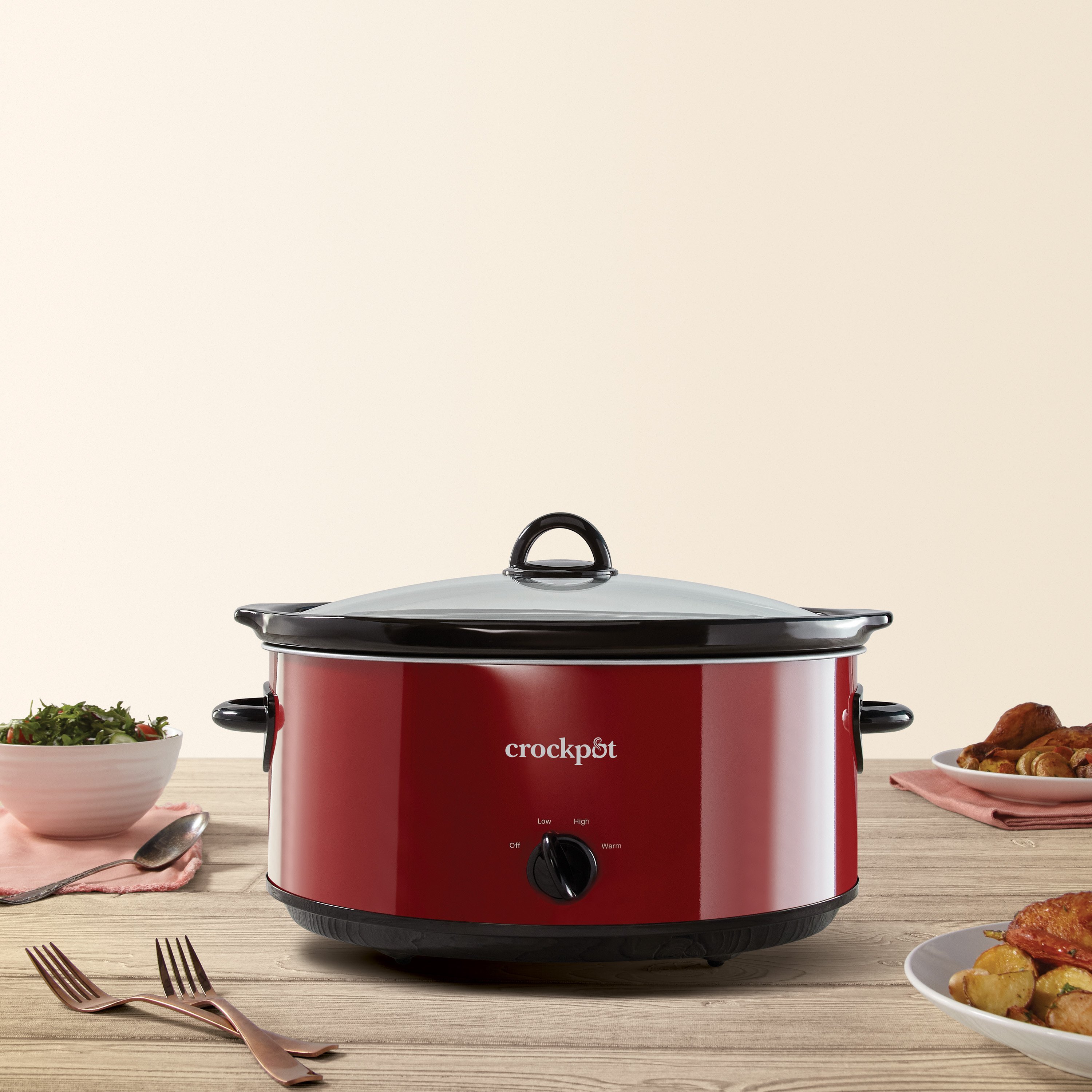 Crock-Pot® Manual 8-Quart Slow Cooker, Red Polished | Crock-Pot