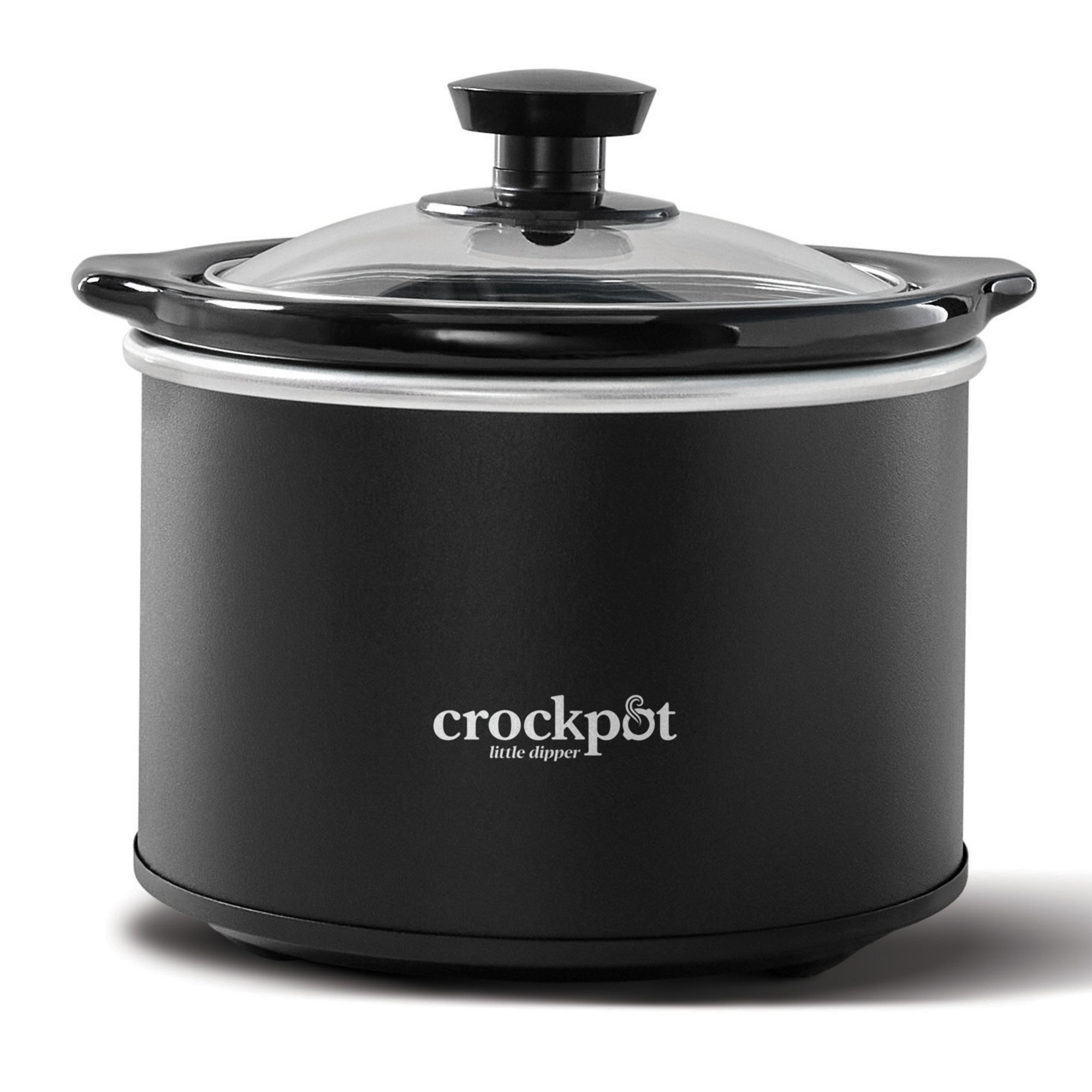 Crock-Pot Mini 1.5 Quart Round Manual Slow Cooker, Black (SCR151)