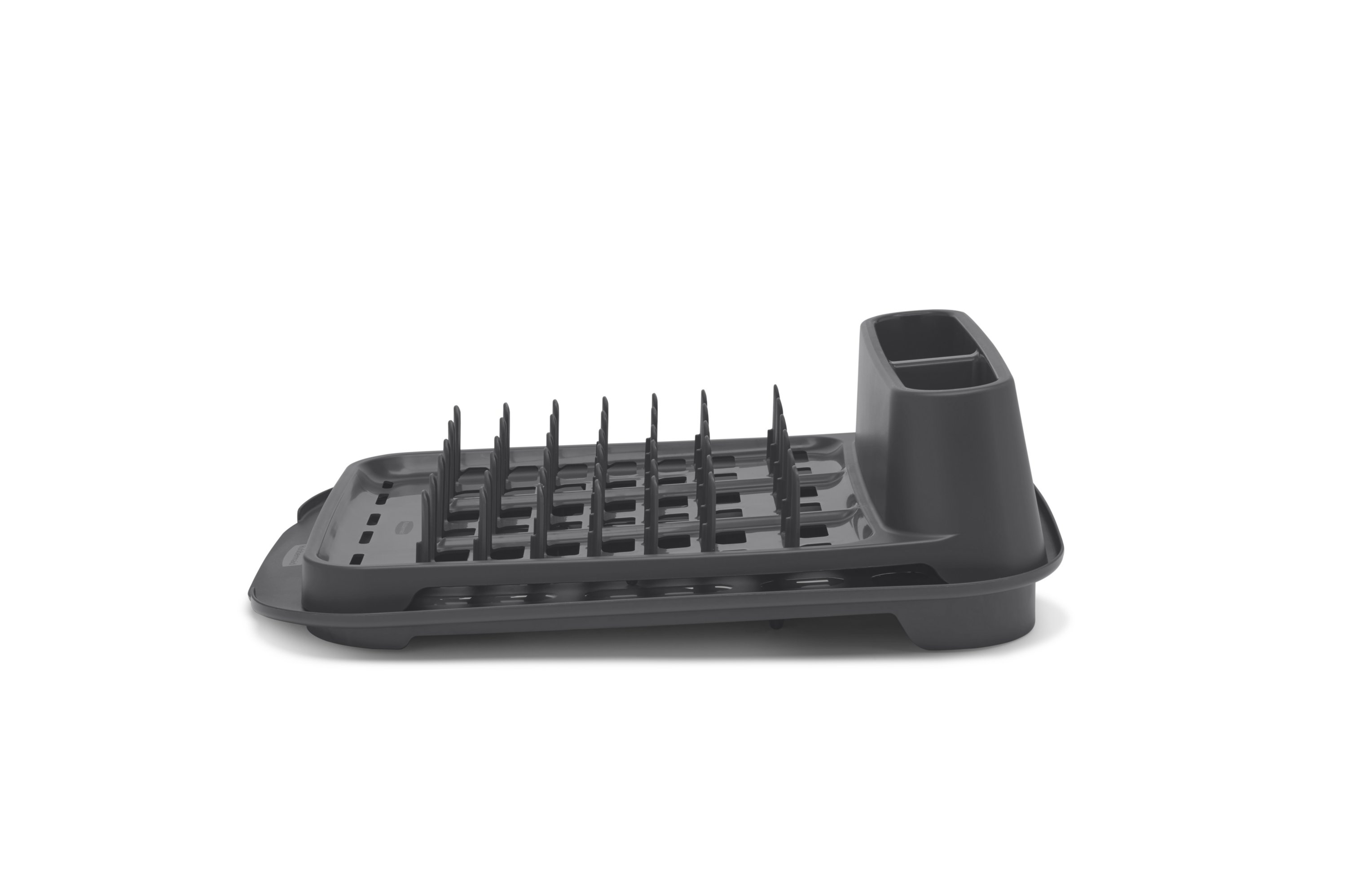 Rubbermaid® Collapsible Dish Drying Rack, Dish Drainer, Raven Grey
