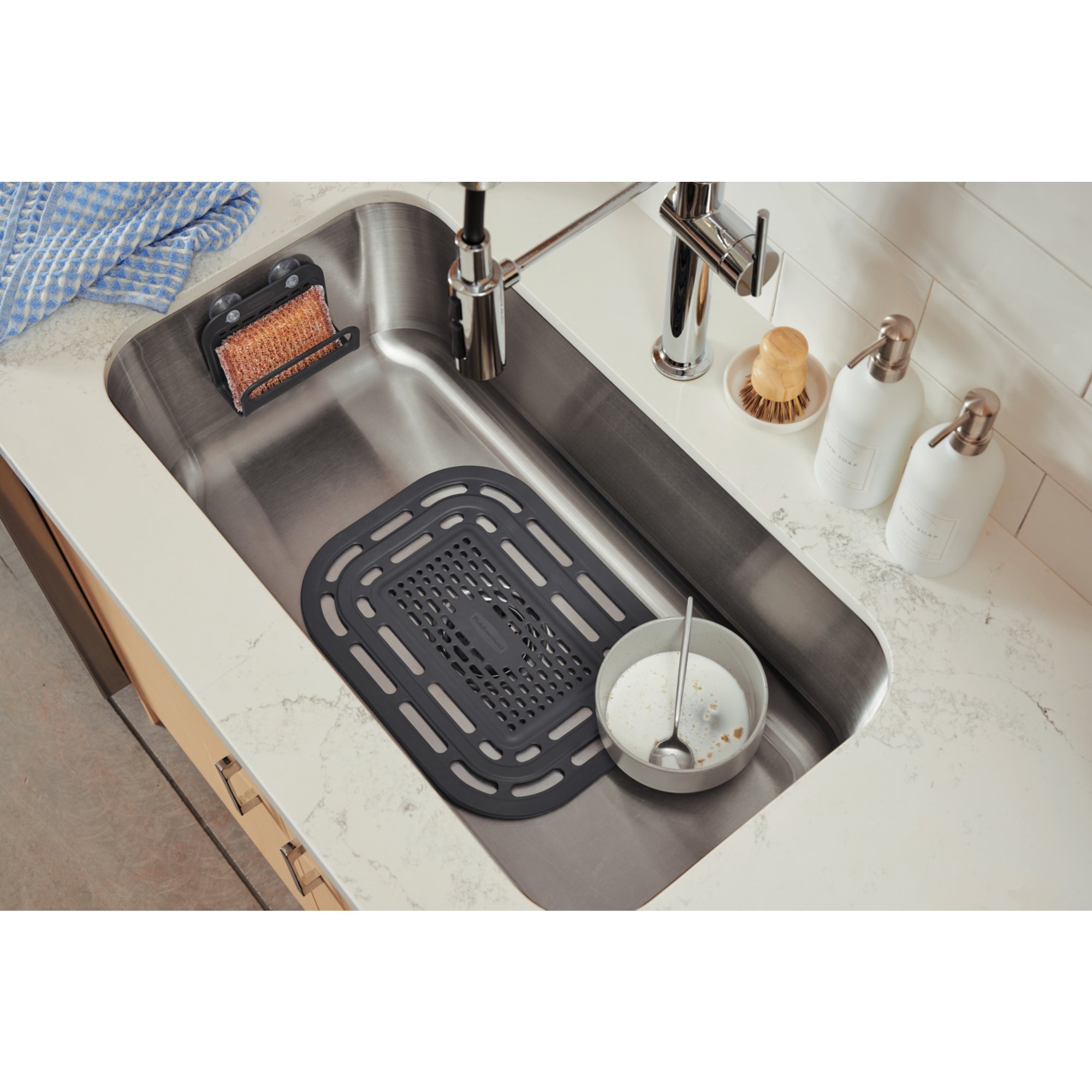 Rubbermaid Small Black Sink Protector