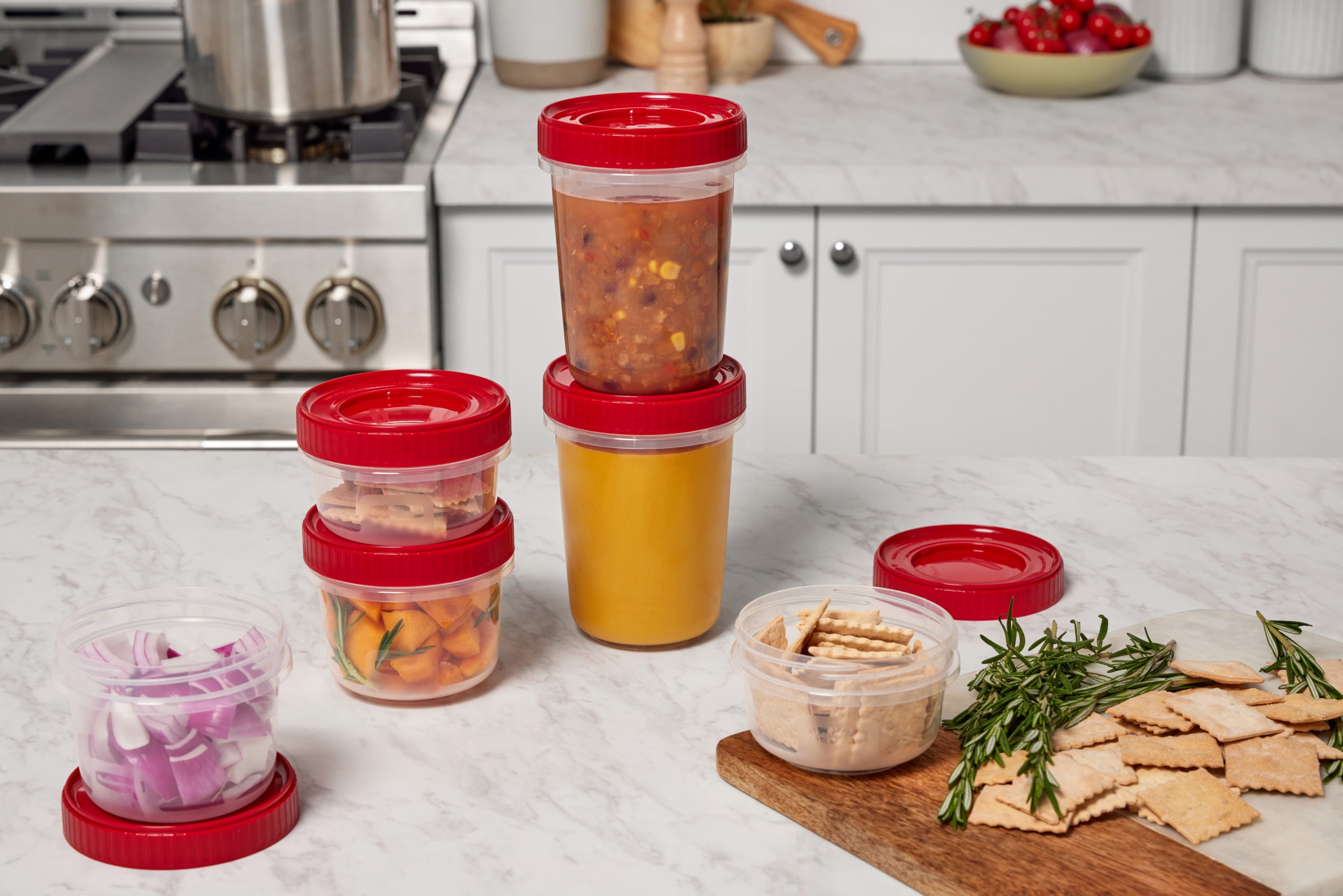 Rubbermaid TakeAlongs Twist-&-Seal 2.1 Cup Meal Prep Food Storage  Containers NEW
