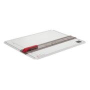 A drawing board with paper clip and ruler. image number 2