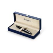 A Carene ballpoint pen with chrome trim in a gift box. image number 3