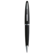 A Carene ballpoint pen with chrome trim stood upright. image number 1