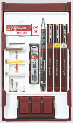 rotring rapidograph Technical Drawing Pen 4 Pen College Set