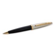 A Carene ballpoint pen with gold trim laid on its side. image number 2