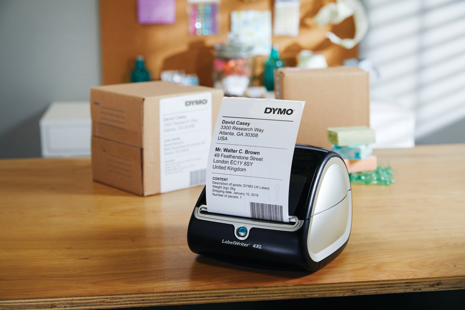 DYMO LabelWriter 4XL Shipping Label Printer, Prints 4