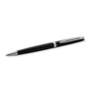 A Hemisphere ballpoint pen with chrome trim laid on its side. image number 2