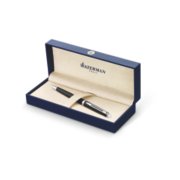 A Hemisphere ballpoint pen with chrome trim in a gift box. image number 3