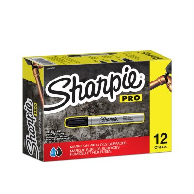 Sharpie, Permanent Markers, Broad Chisel Tip, Black, Pack of 2, Mardel